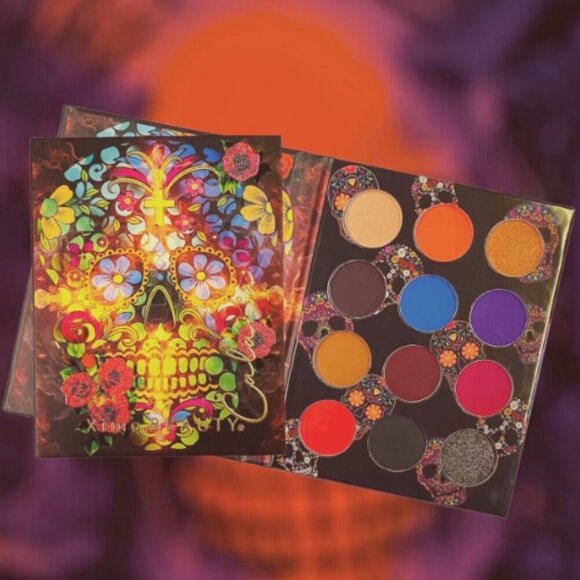 💰3 for $30 💰 Gothic Sugar Skull "Calavera" 12-Shade Palette - Picture 1 of 3